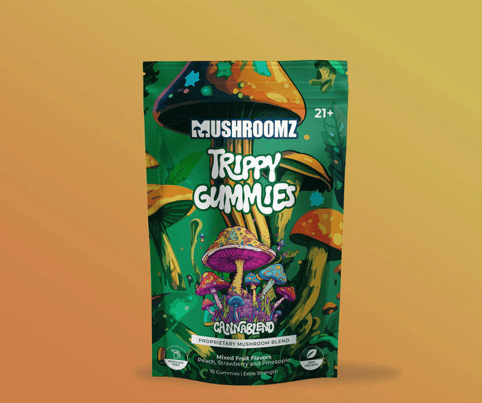 Trippy Gummies: Proprietary Mushroom CannaBlend (10 Count) - Mushroomz.com